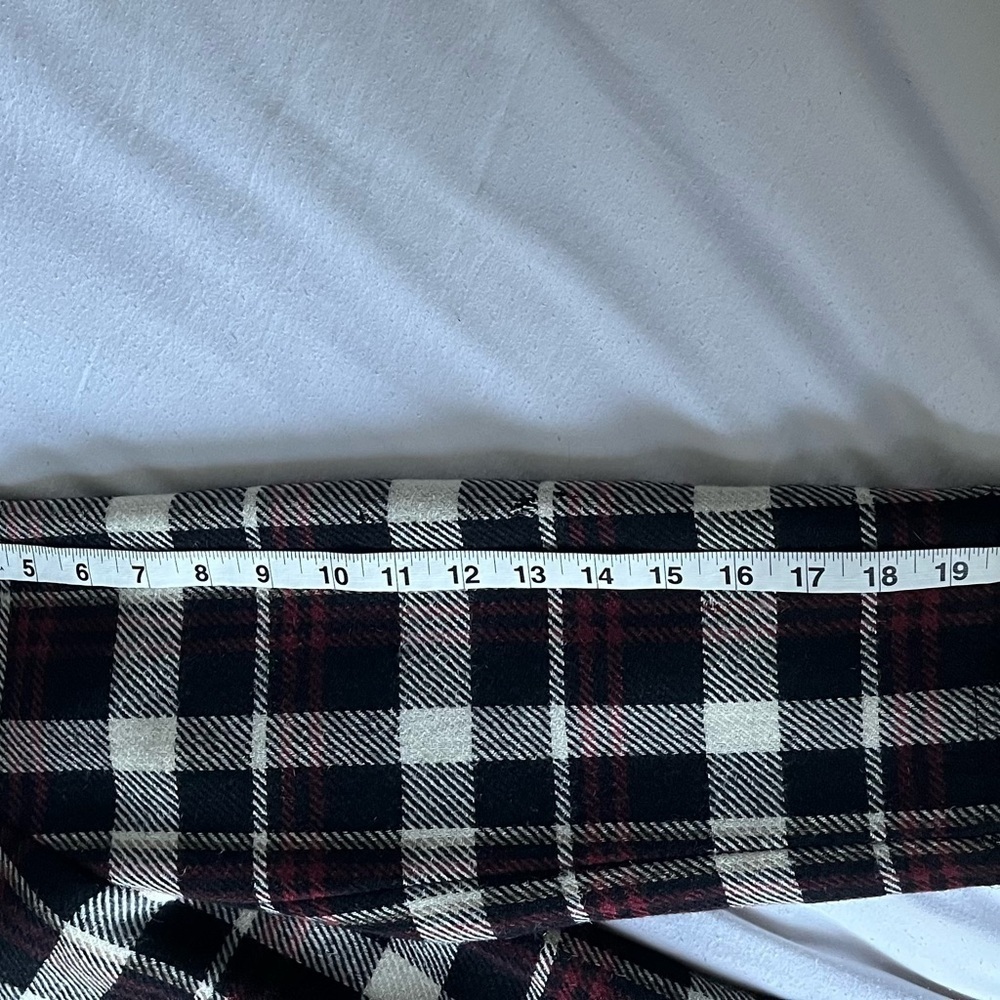 VTG Harve Benard Plaid Wool Tweed Cabin Core Black/Red Chore/Barn Coat Sz 12 GUC - Picture 12 of 16